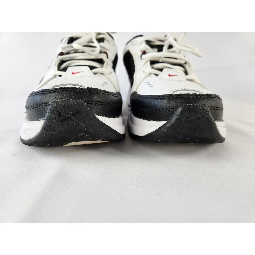 Nike‎ AIR MONARCH IV Men White Black Red 101 Walking Shoe Sneakers Dad Sz 10